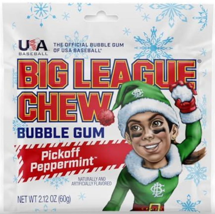 Big League Chew - Bubble Gum Peppermint - 60g