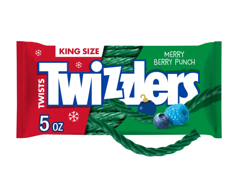 Twizzlers - Merry Berry Punch Twists (King Size)  - 141g