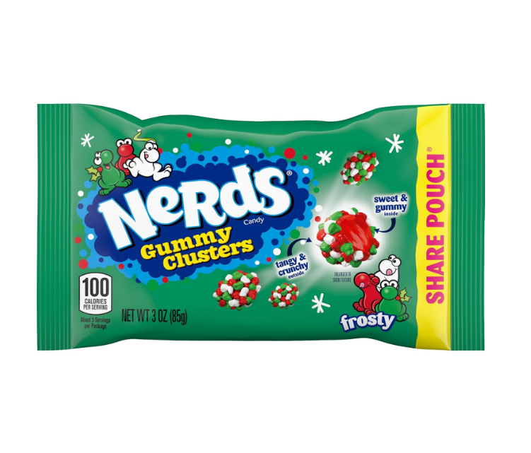 Nerds Holiday Gummy Clusters Share Pouch - 85g