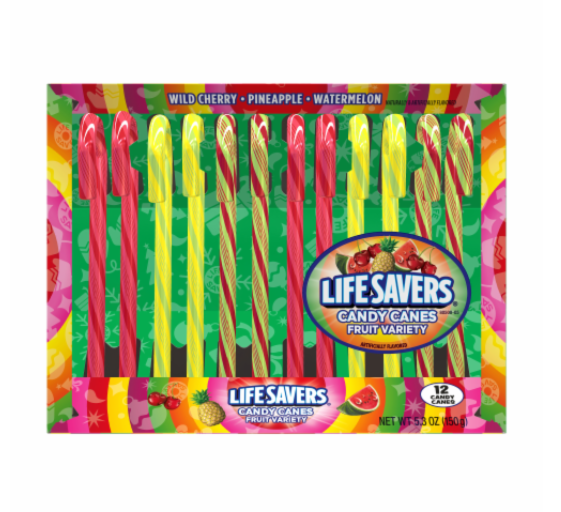 Lifesaver - Candy Canes - 12pk 150g