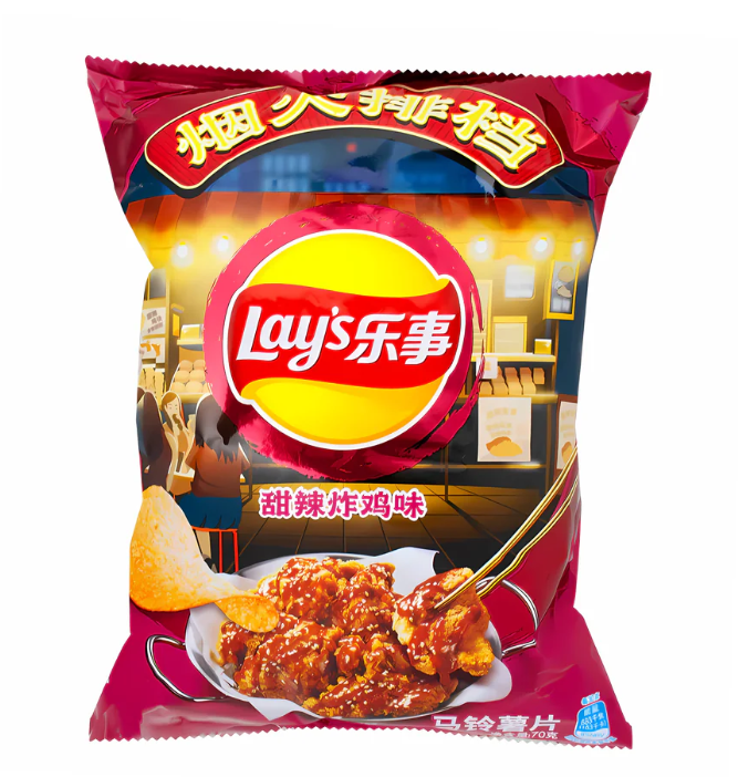 Lays - Sweet & Spicy Fried Chicken - 70g (China)