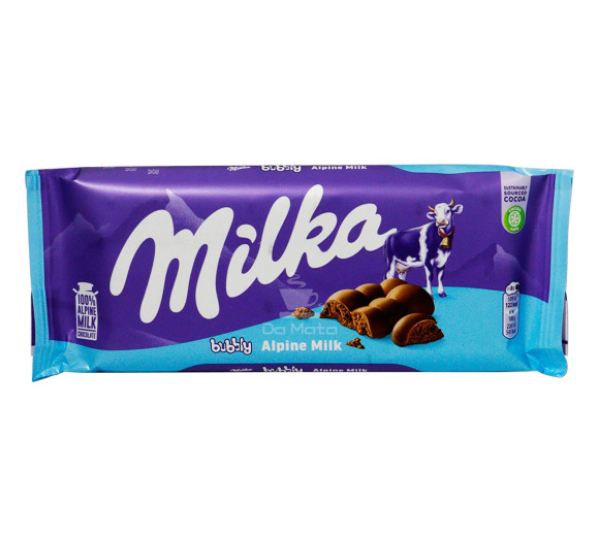 Milka - Bubbly Milk Chocolate Bar - 90g(Germany)