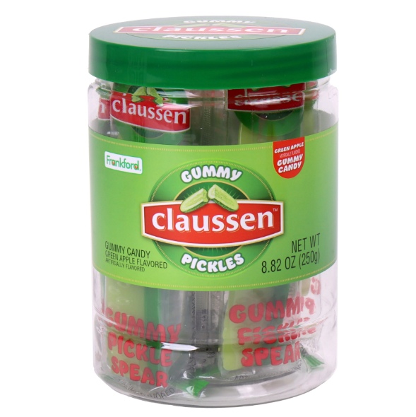 Claussen - Gummy Pickle Spears Jar - Green Apple Flavour - 250g