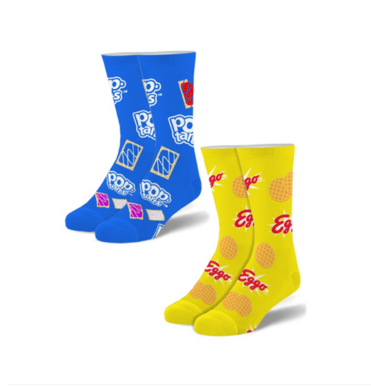 Pop Tarts and Eggo Waffle Socks 2-Pack