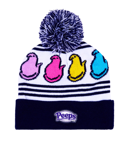 Peeps Marshmallow Candy Pom Pom Beanie