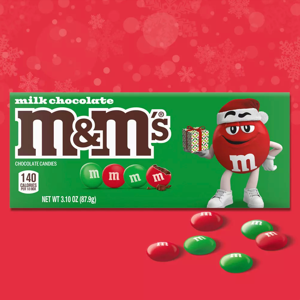 M&M - Milk Chocolate - Christmas Theatre Box - 87.9g