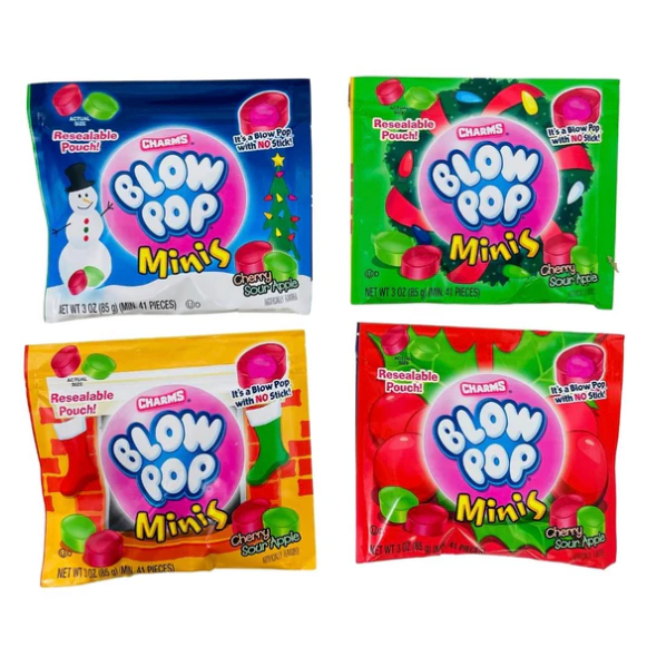 Charms® - Christmas Blow Pops Minis - 85g