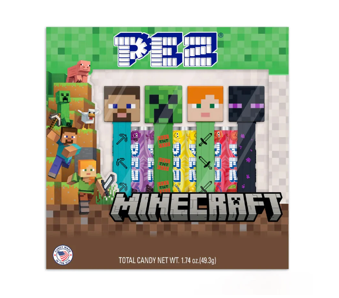 PEZ - Minecraft 4pc Gift Box