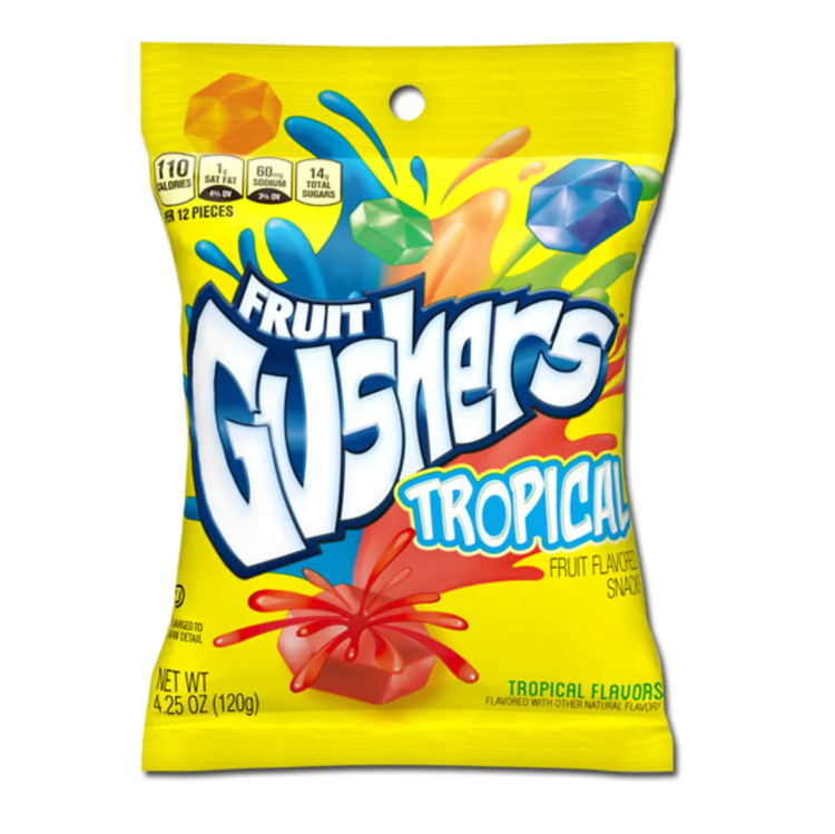 Fruit Gushers - Tropical - Theatre Bag - 120g