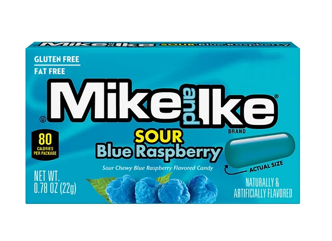 Mike & Ike - Sour Blue Raspberry - 22g