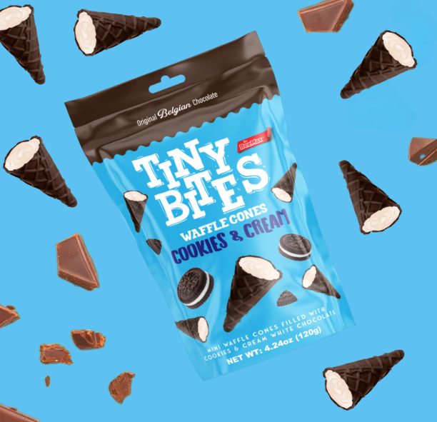 BeeMax - Tiny Bites Cookies & Cream Cones - 120G