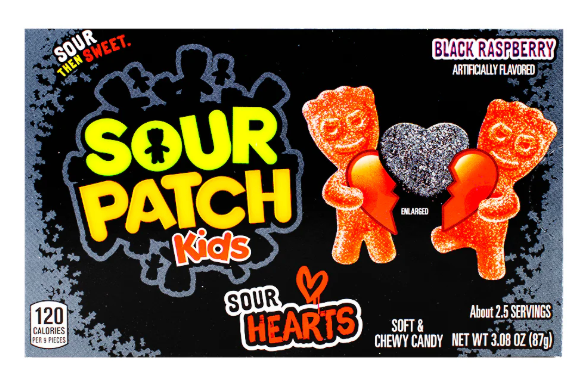 Sour Patch Kids - Sour Hearts - Theatre Box - 87g