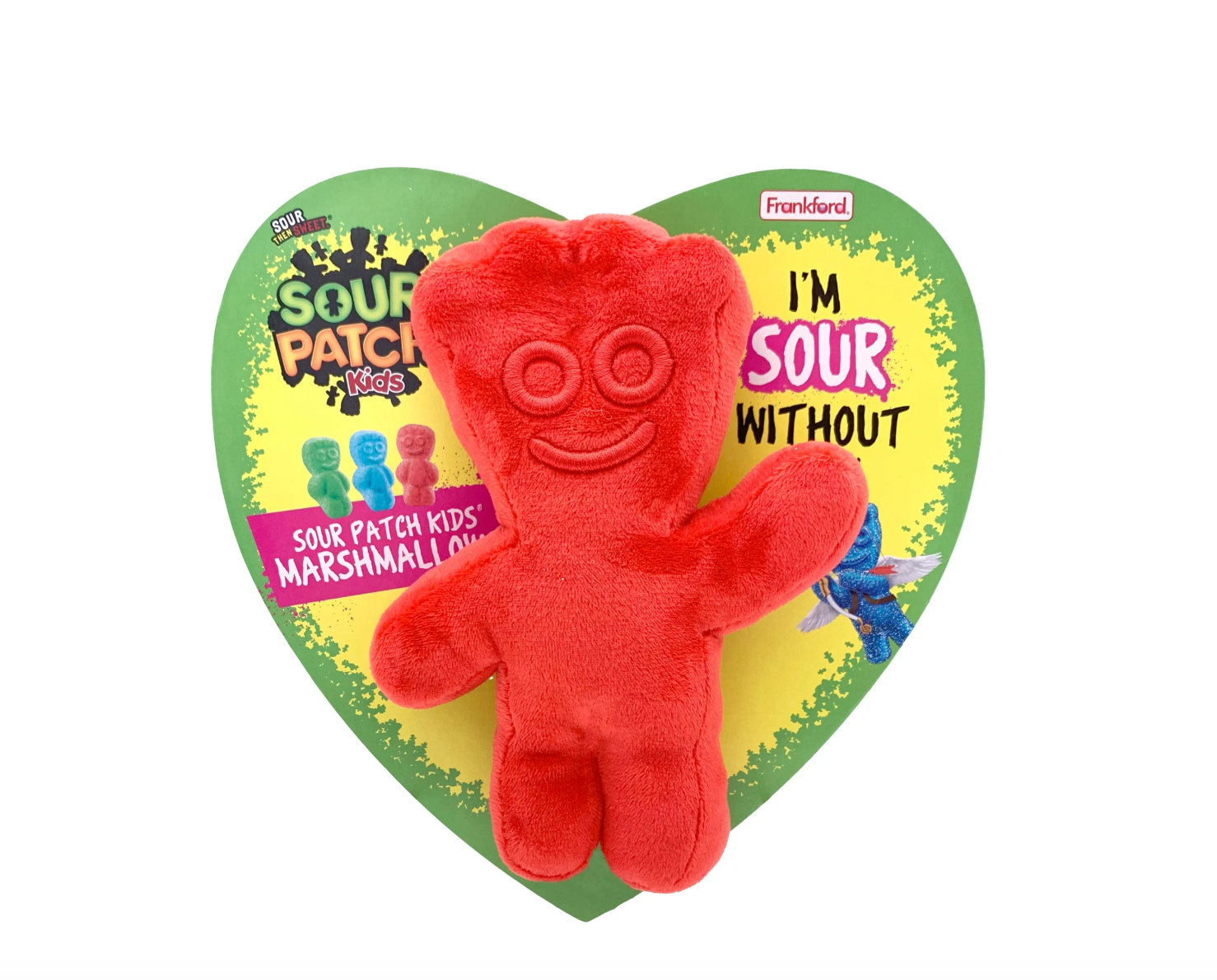 Frankford - Sour Patch Kids Valentine's Marshmallow Heart Box with Plush - 3.53oz