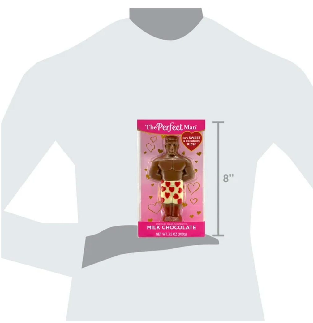 The Perfect Man Solid Decorated Milk Chocolate - 100g