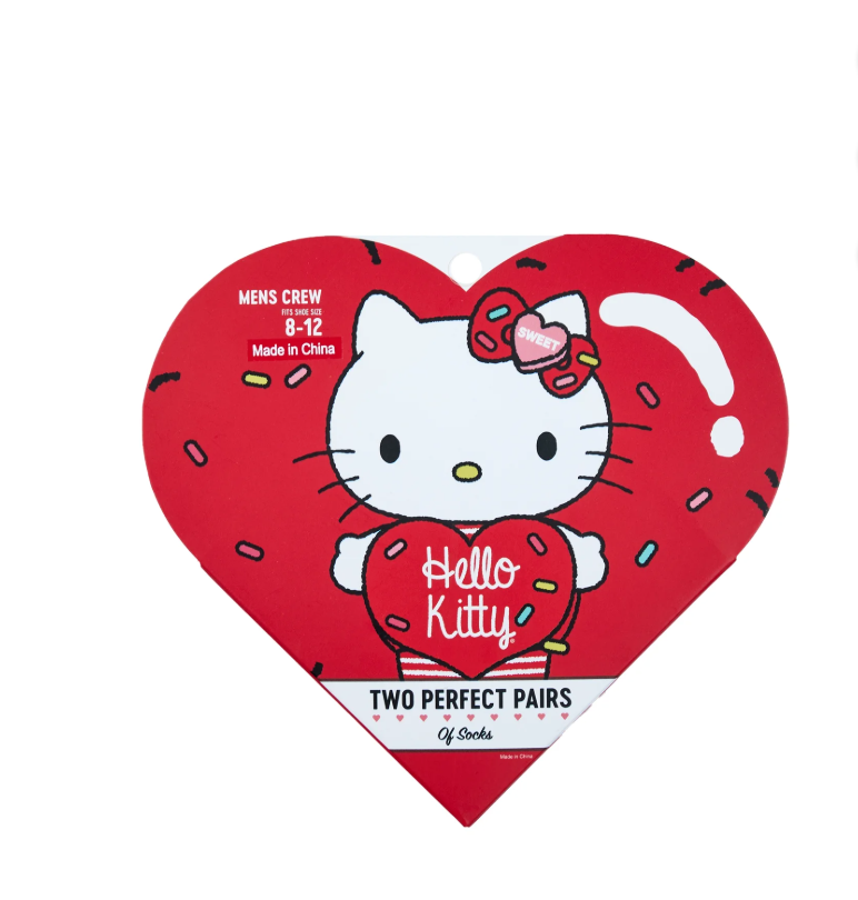 Hello Kitty - Valentine's Adult 2 Pack Gift Box - Socks