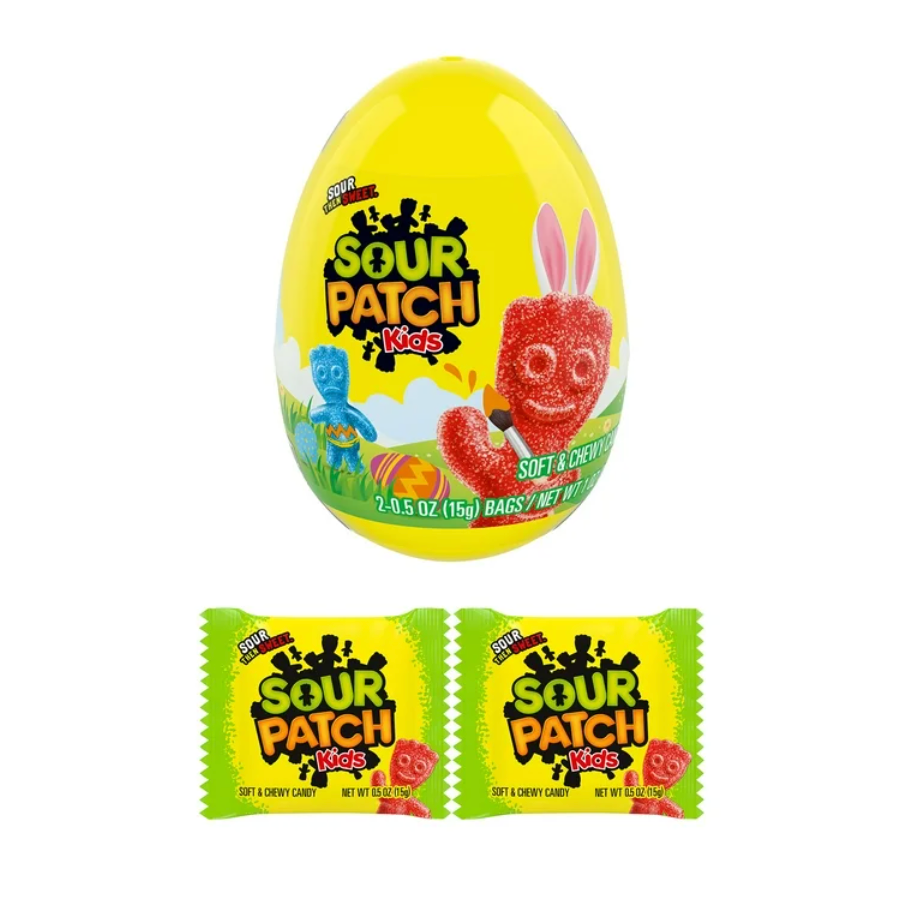 Sour Patch Kids Easter Egg - Filled with Candy Packs - 25g