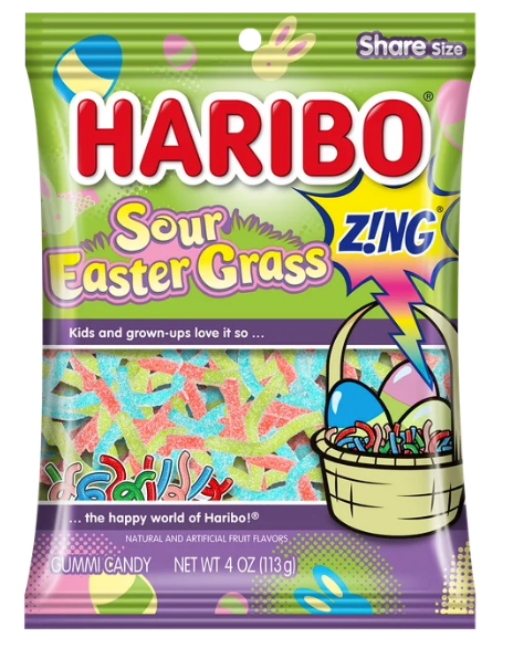 Haribo - Sour Easter Grass - 113g