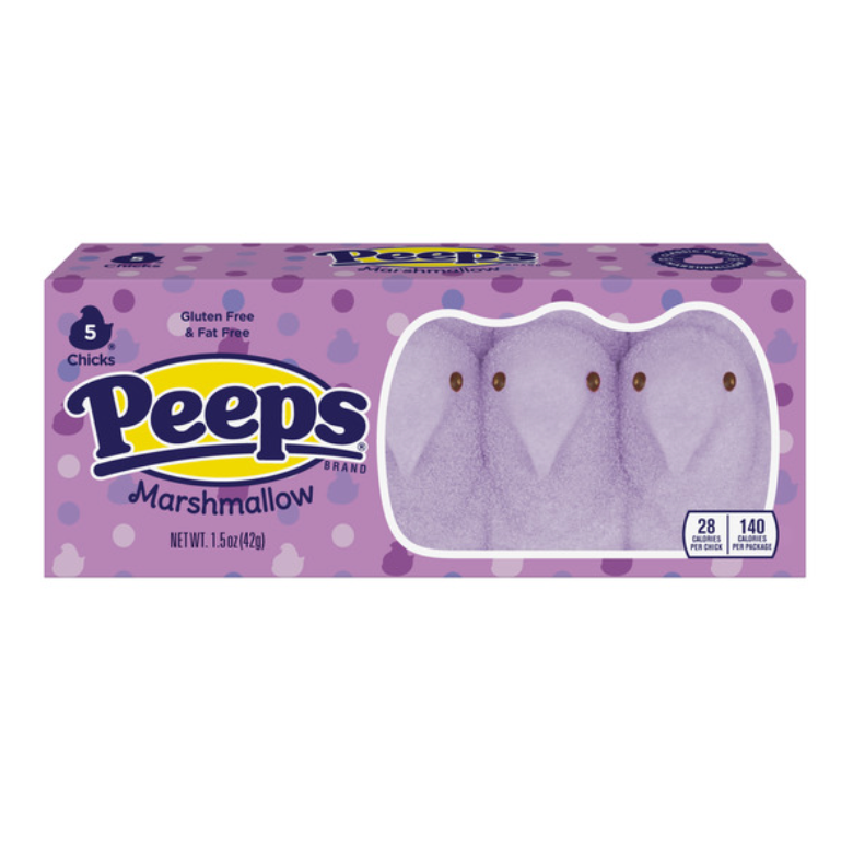 Peeps - Marshmallow Lavender Chicks - 5pack - 42g (USA)