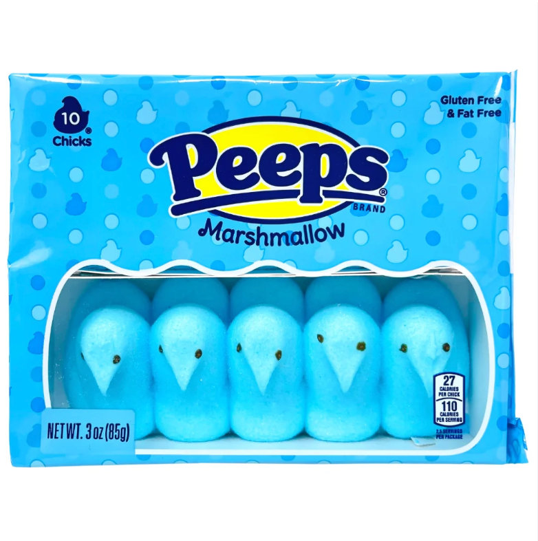 Peeps - Marshmallow Blue Chicks - 10pack - 85g (USA)