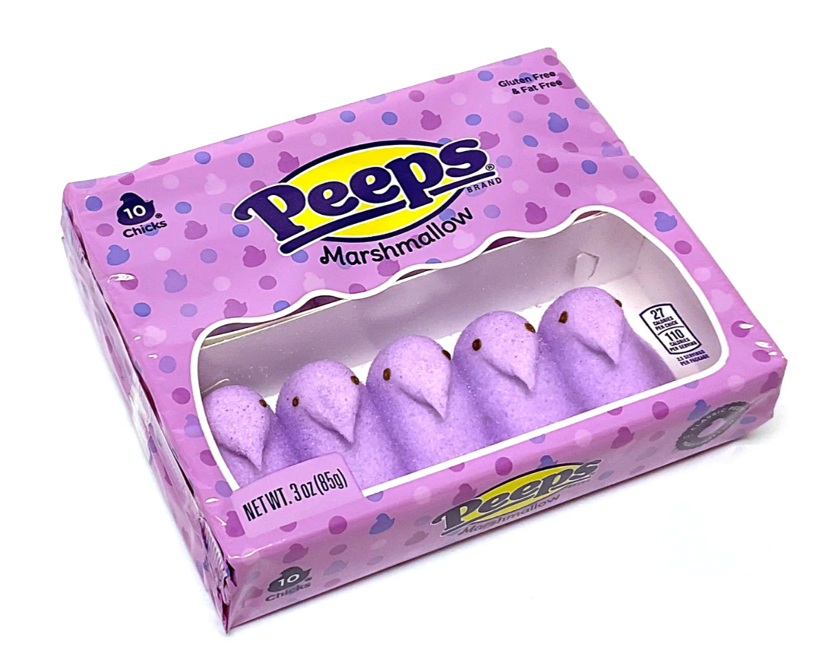 Peeps - Marshmallow Lavender Chicks - 10pack - 85g (USA)