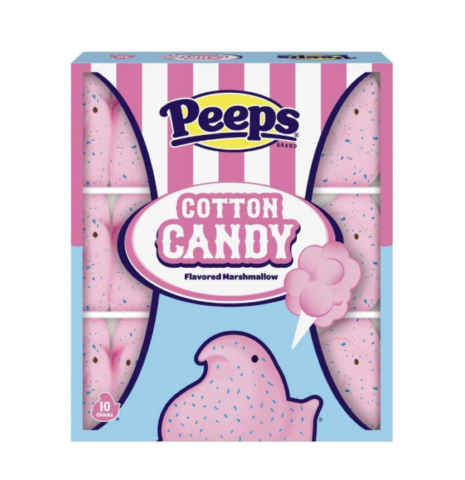 Peeps - Marshmallow Chicks 15pack - Cotton Candy - 128g