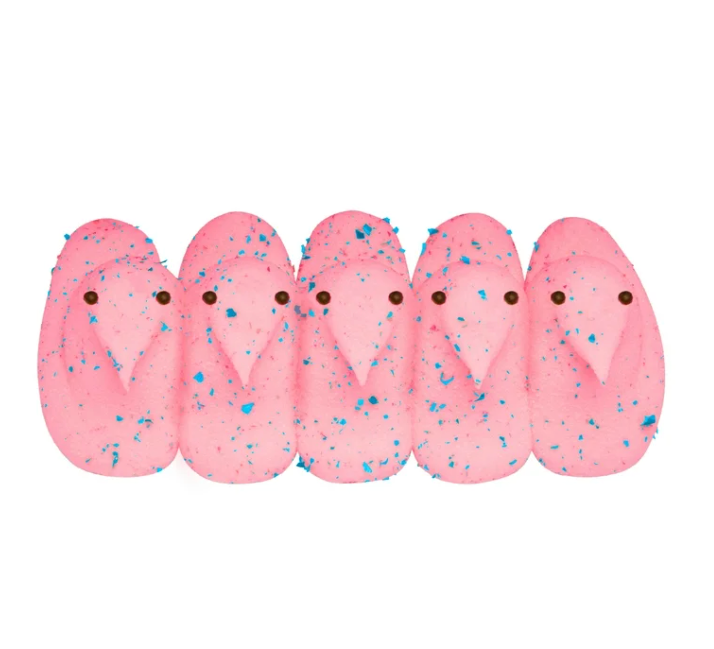 Peeps - Marshmallow Chicks 15pack - Cotton Candy - 128g