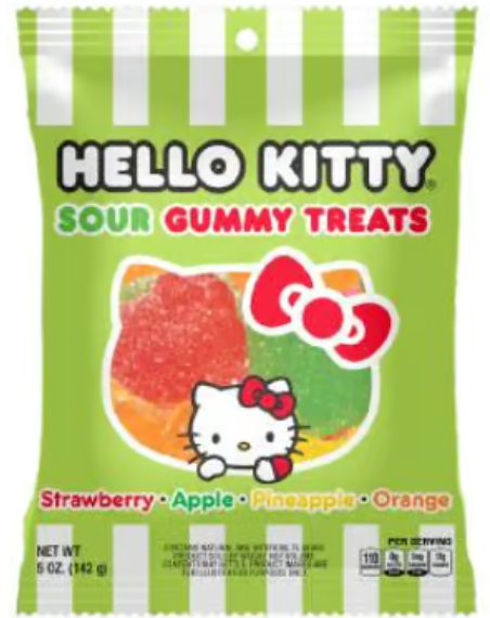Hello Kitty - Sour Gummy Treats - 142g