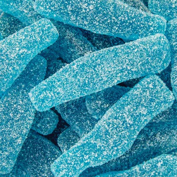 BULK - Kins Candy - Sour Blue Razz Bottles