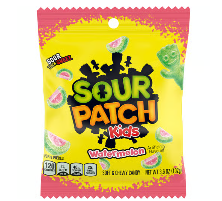 Sour Patch Kids - Watermelon - Theatre Bag - 102g