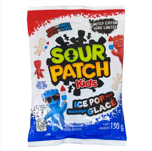 Sour Patch Kids - Ice Pop Mix - Theatre Bag - 150g
