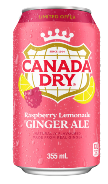 Canada Dry - Raspberry Lemonade Ginger Ale - 355ml