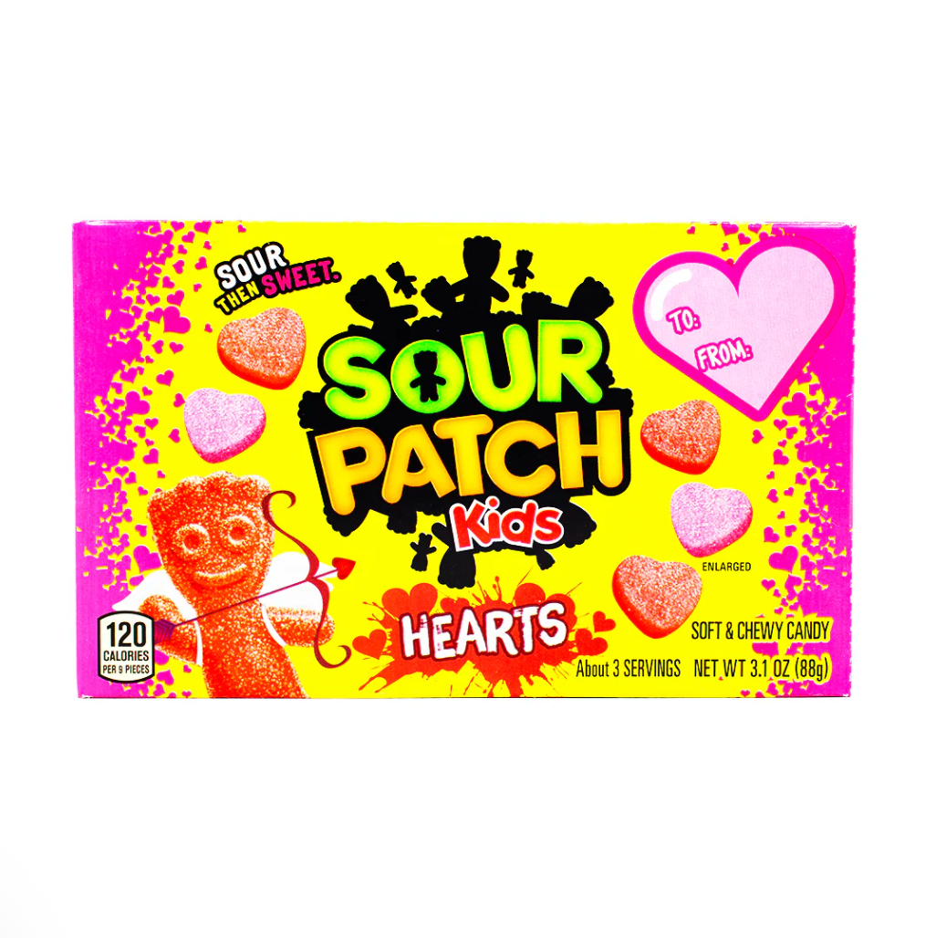 Sour Patch Kids Hearts - Theatre Box - 88g