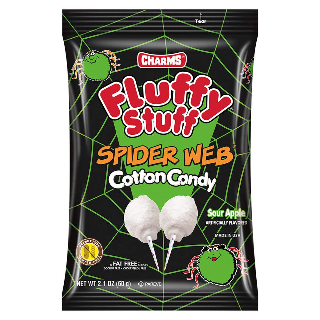 Charms Fluffy Stuff Cotton Candy - Spider Web - 60g (Halloween)