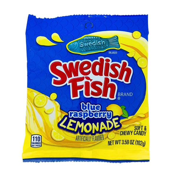 Swedish Fish - Blue Raspberry Lemonade - Theatre Bag