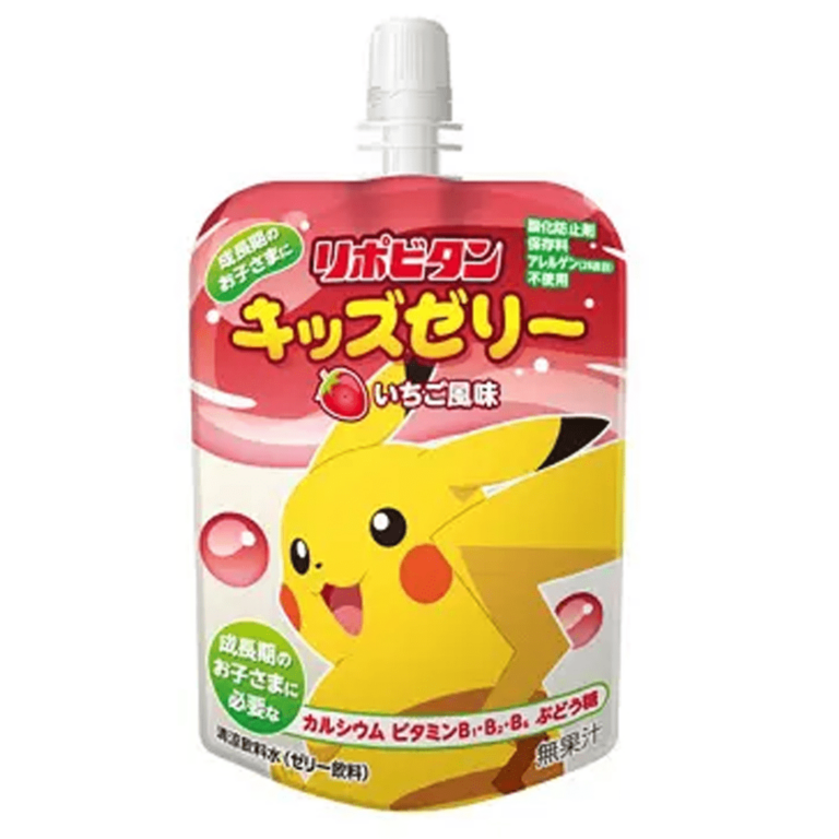 Taisho  - Lipovitan Pokemon Strawberry Jelly - 125ml