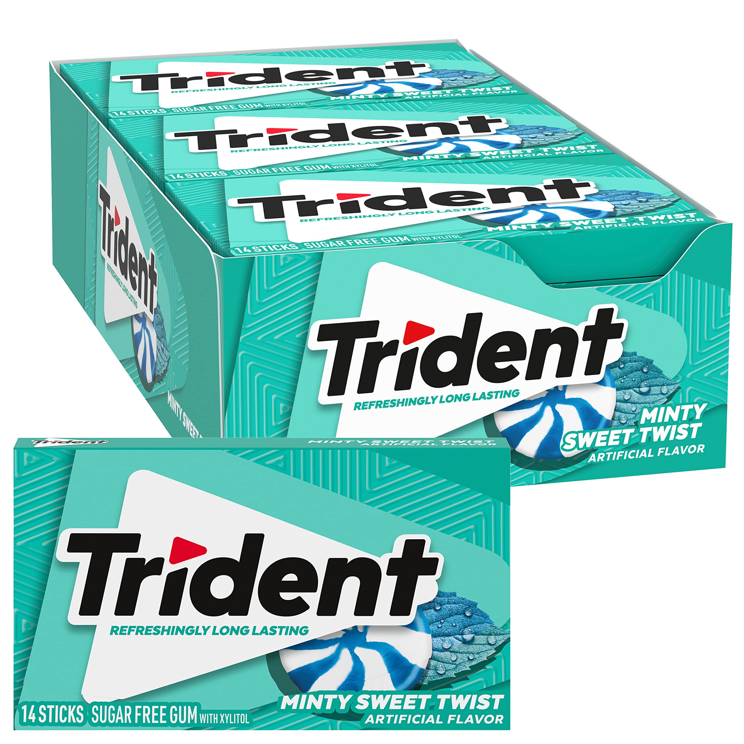 Trident - Minty Sweet Twist Gum - 1 pack