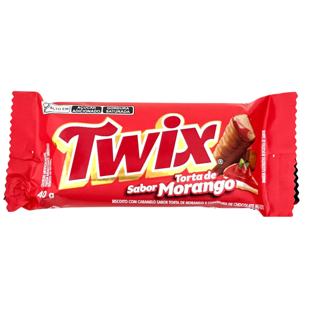 Twix - Torta de Sabor Morango - Strawberry Pie - 40g (Brazil)