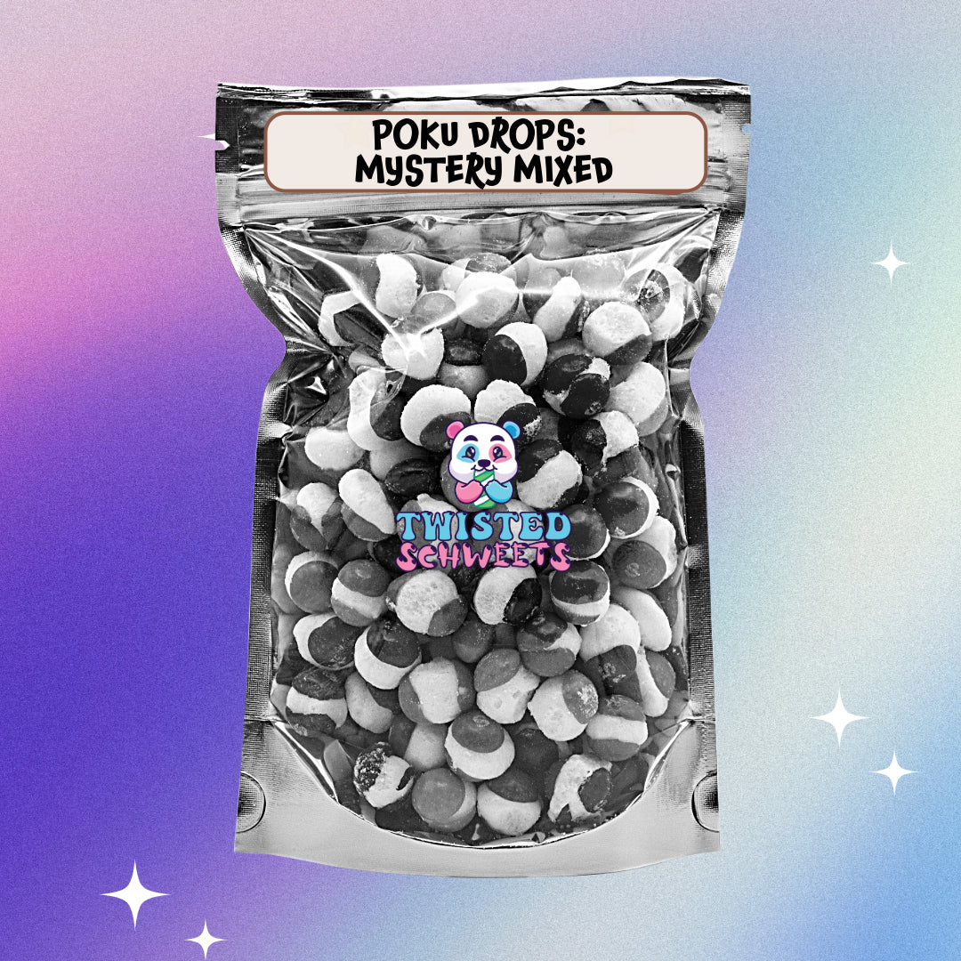 Freeze Dried Candy Schweets - Poku Drops Mega Sour Mixes (Skittles)