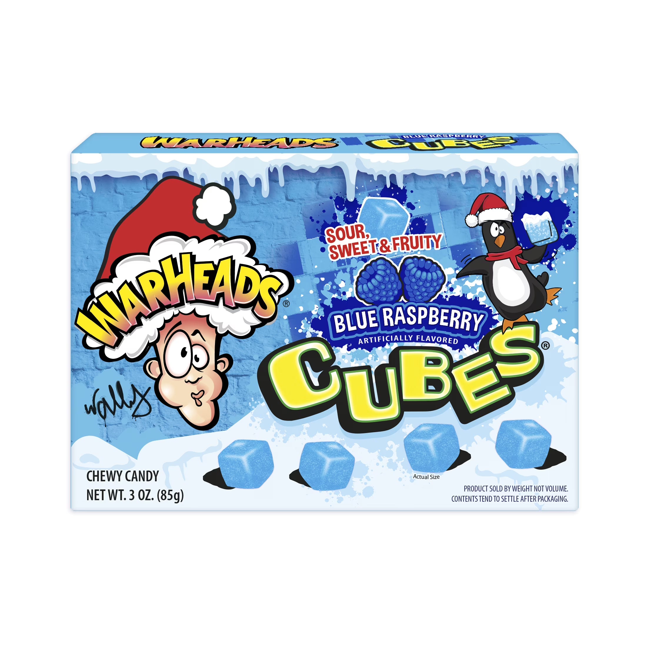 Warheads - Chewy Cubes Blizzard - Blue Raspberry - Theatre Box - 85g