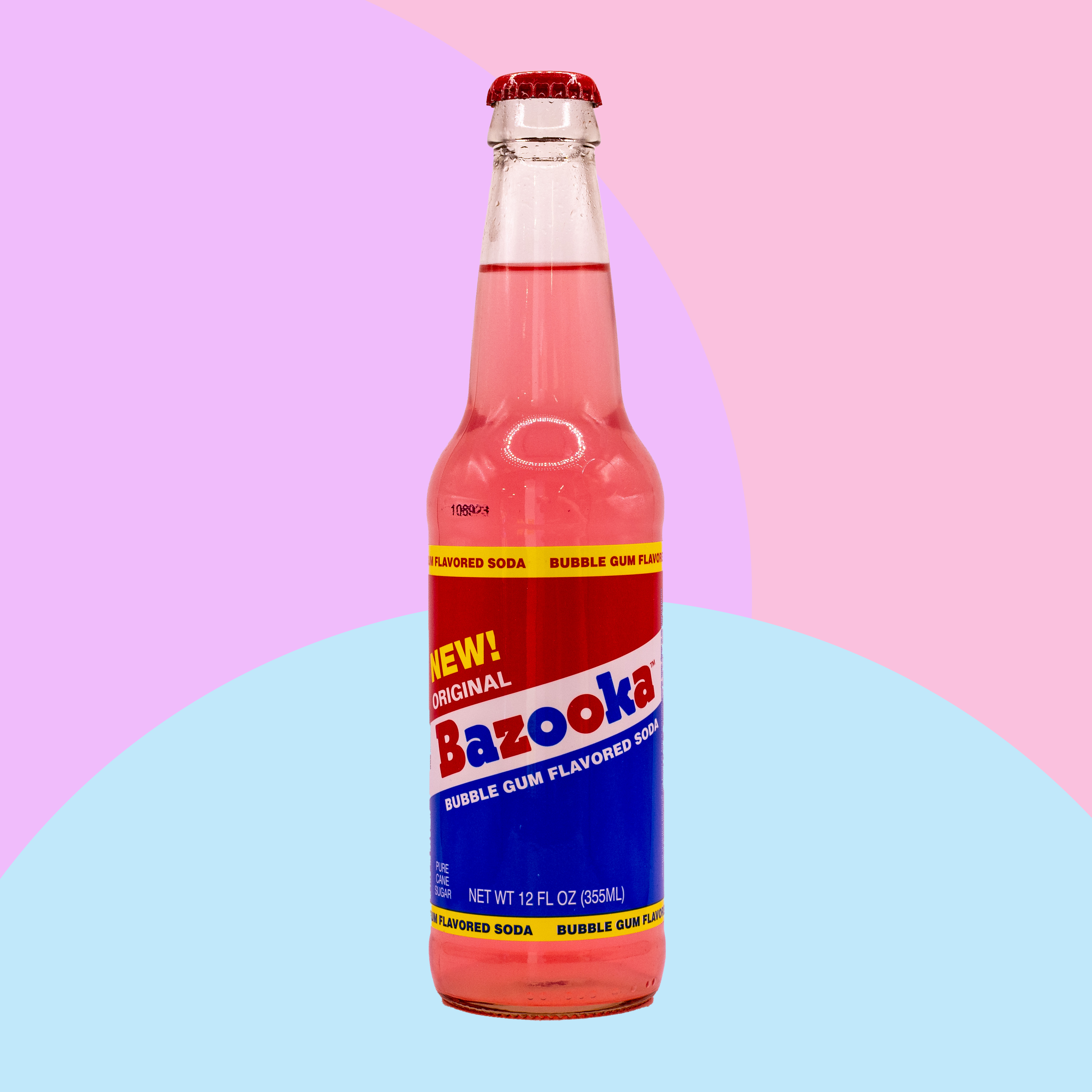 Rocket Fizz - Bazooka Bubble Gum - Soda Pop - 355ml