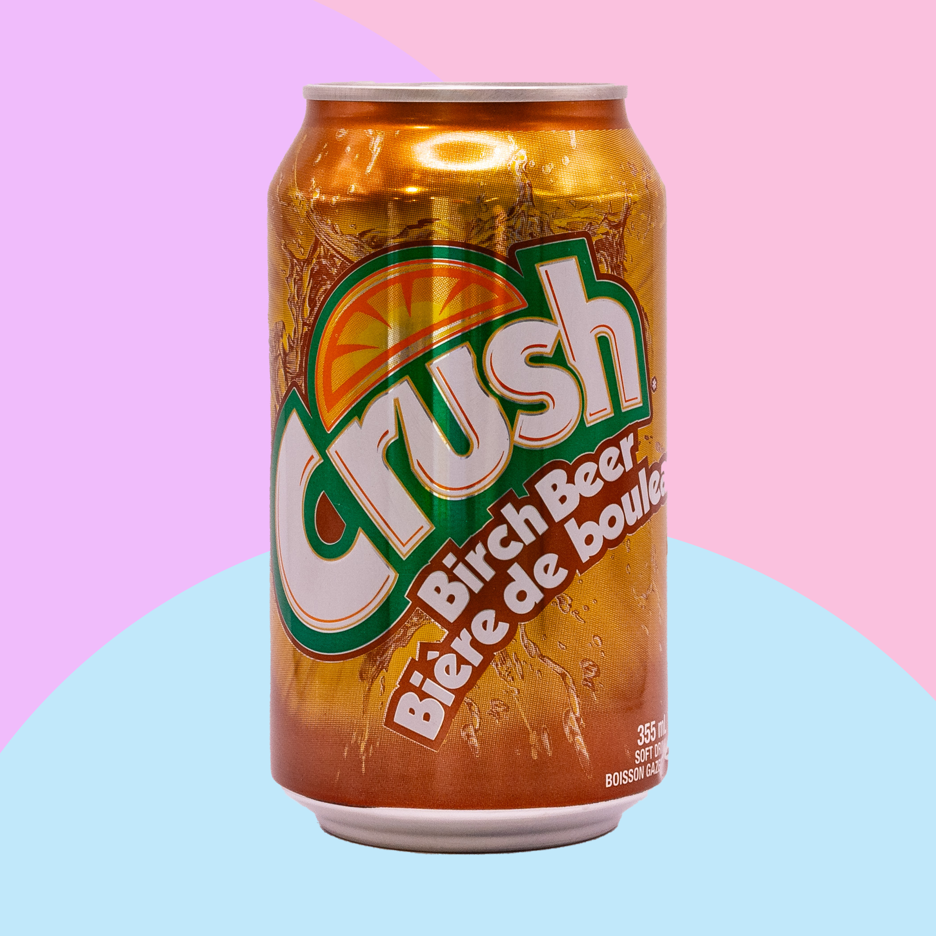 Crush - Birch Beer - Soda Pop - 355ml