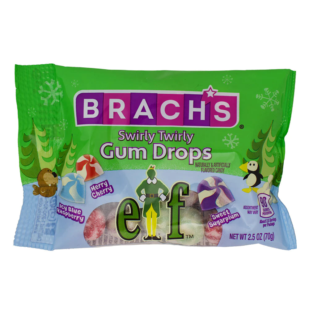 Brach's - Elf - Swirly Twirly Gum Drops - 70g