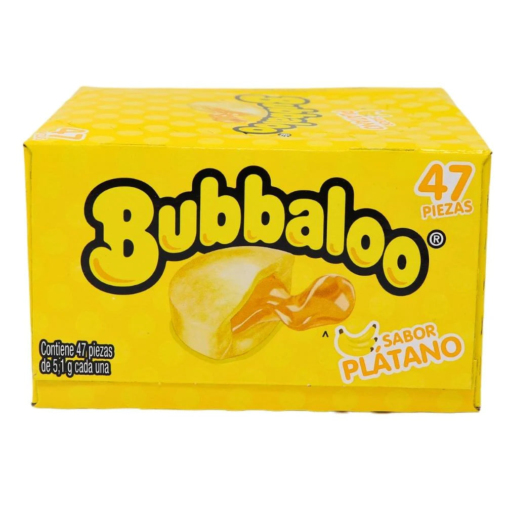 Adams - Bubbaloo Plantano (Banana) - Liquid Filled Bubblegum - 1pc (Mexico)