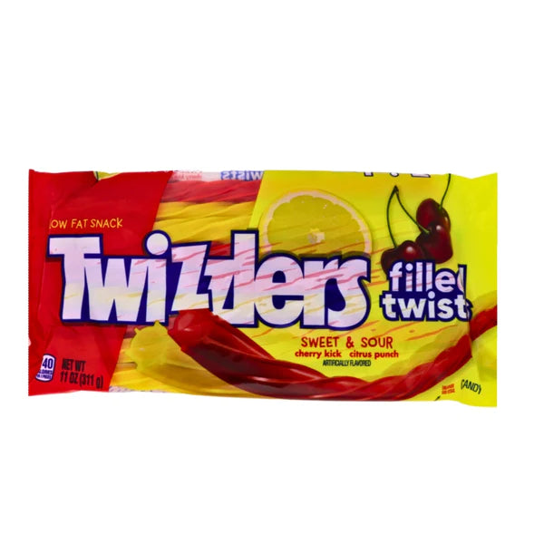 Twizzlers - Sweet & Sour Filled Twists - 198g