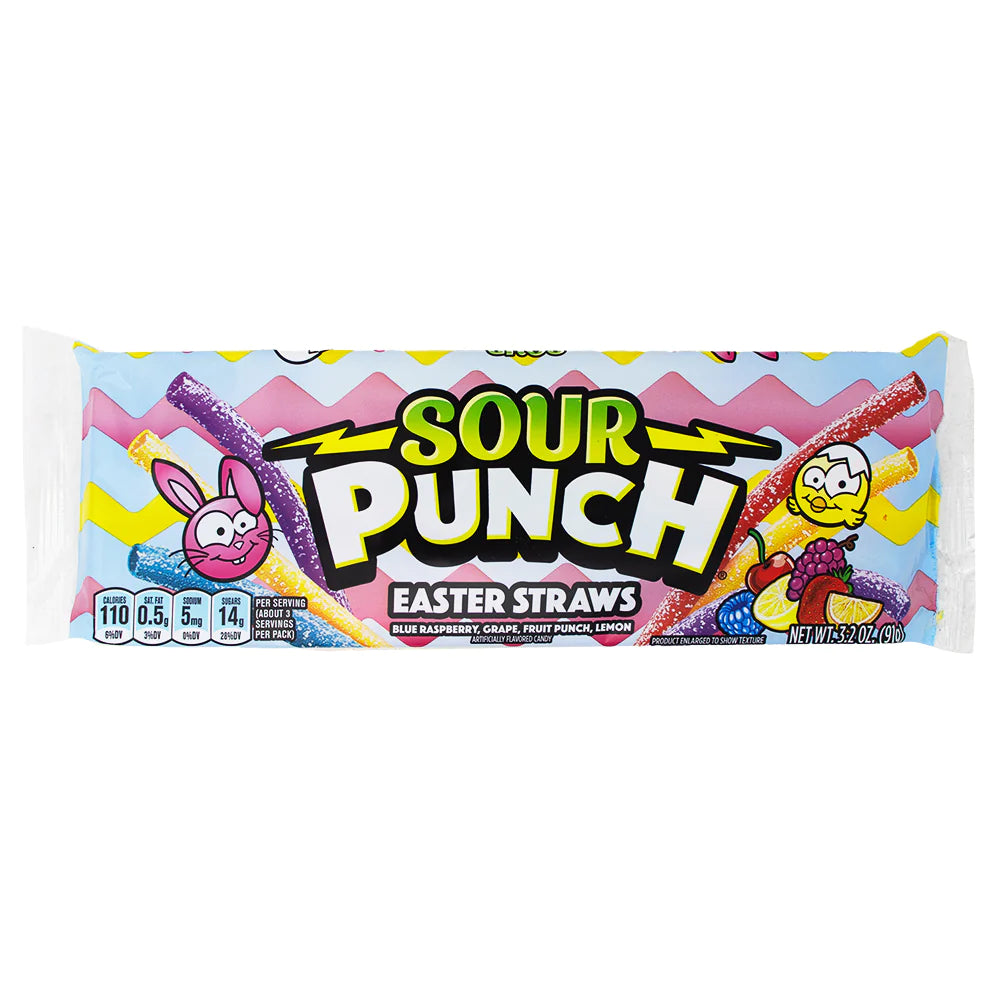 Sour Punch - Easter Straws - 91g