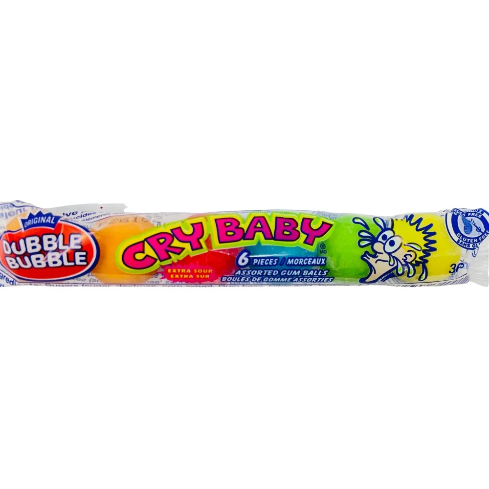 Dubble Bubble - Cry Baby Extra Sour Bubble Gum Roll - 36g