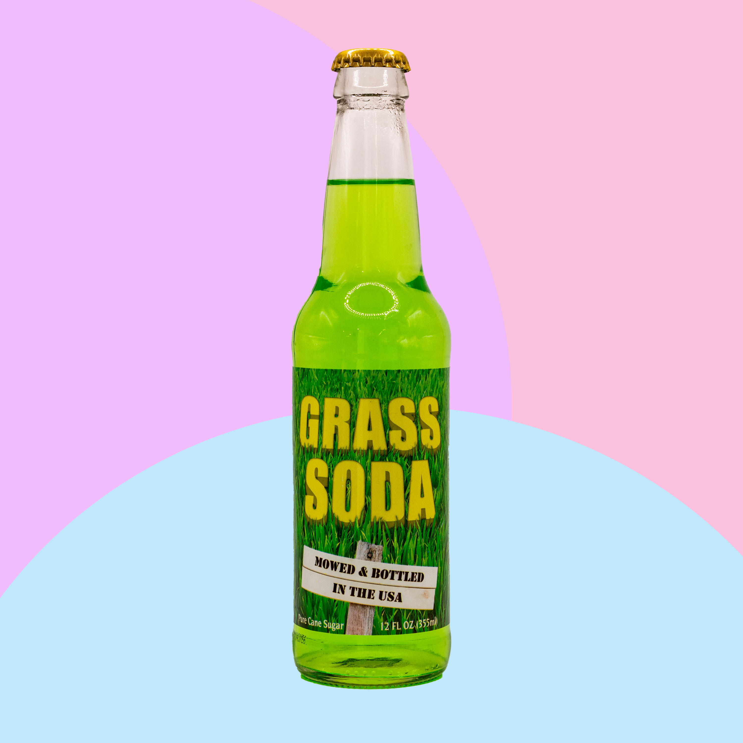 Rocket Fizz - Grass- Soda Pop - 355ml