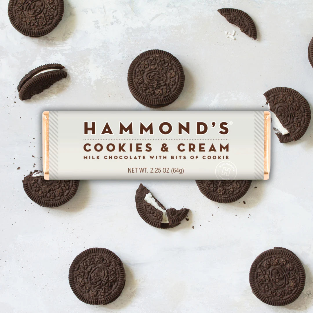 Hammond's - Cookies & Cream - Milk Chocolate Candy Bar - 64g