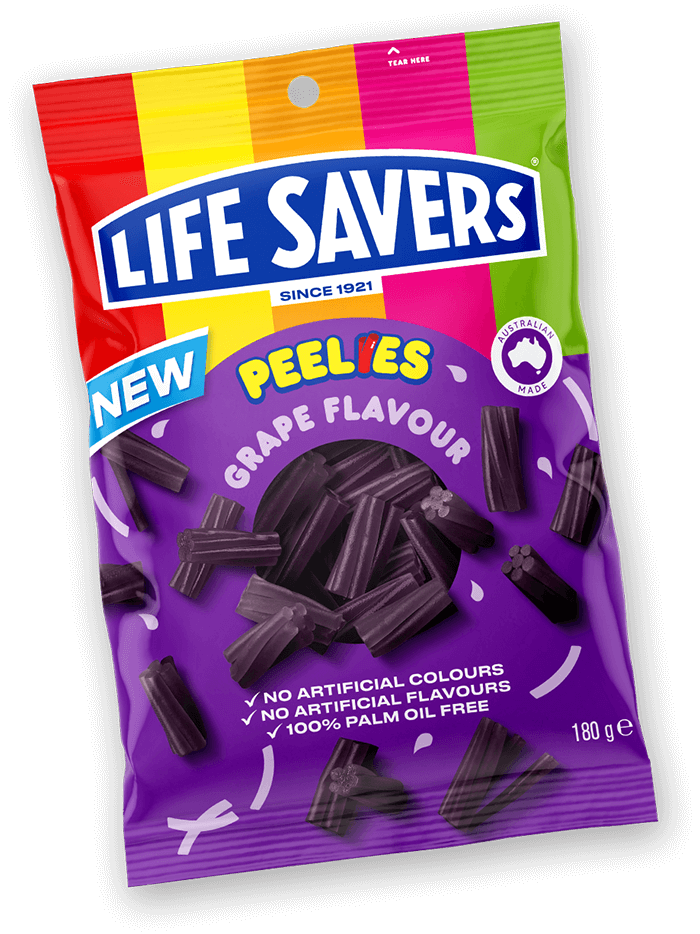 LifeSavers Peelies - Grape - 180g (Australia)