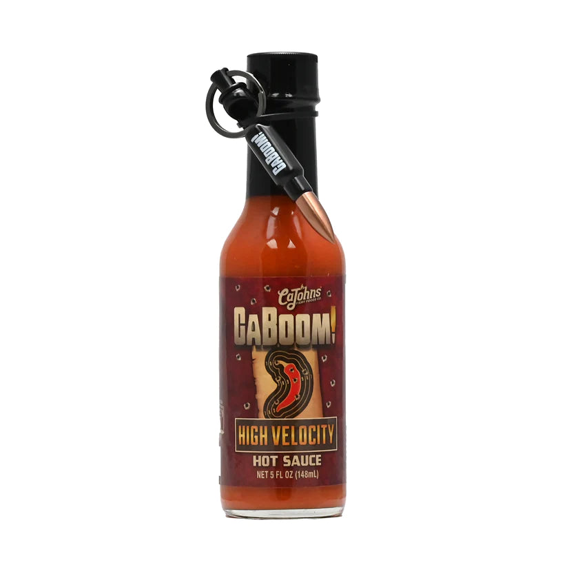 Hot Shots - CaBoom! High Velocity - Hot Sauce - 5oz (With Bullet Keychain)